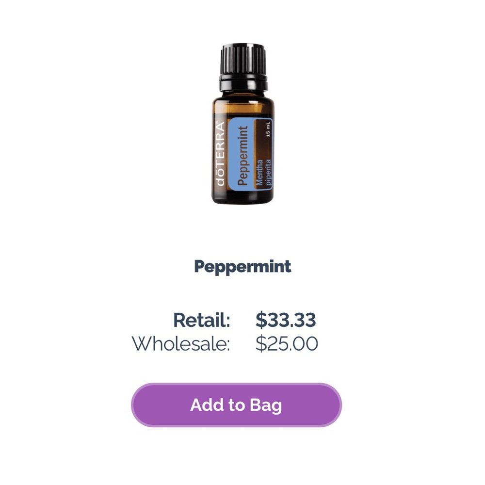 Unopened Peppermint do TERRA oils
